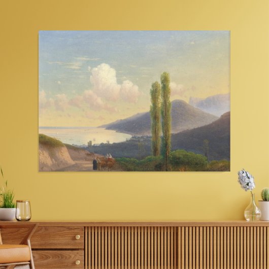 Ivan Konstantinovich Aivazovsky - The Road To Gurz Canvas Afdruk (Insitu (Woonkamer))