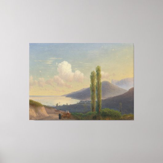 Ivan Konstantinovich Aivazovsky - The Road To Gurz Canvas Afdruk (Voorkant)
