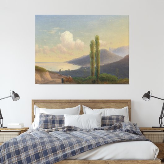 Ivan Konstantinovich Aivazovsky - The Road To Gurz Canvas Afdruk (Insitu (Slaapkamer))