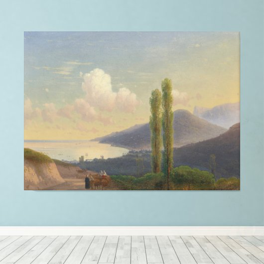 Ivan Konstantinovich Aivazovsky - The Road To Gurz Canvas Afdruk (Insitu (Houten vloer))
