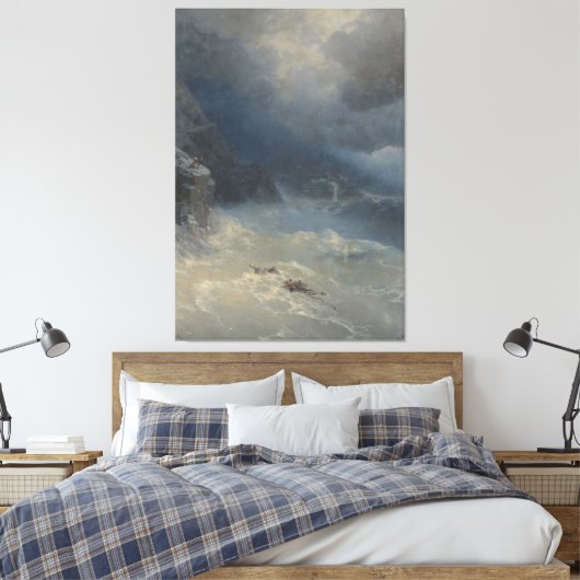 Ivan Konstantinovich Aivazovsky - The storm  Canvas Afdruk (Insitu (Slaapkamer))