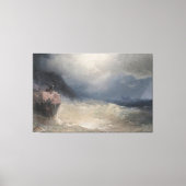 Ivan Konstantinovich Aivazovsky - The Survivor Canvas Afdruk (Voorkant)