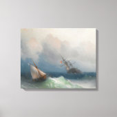 Ivan Konstantinovich Aivazovsky - Twee schepen op  Canvas Afdruk (Voorkant)