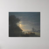 Ivan Konstantinovich Aivazovsky - Twee schepen op Canvas Afdruk (Voorkant)