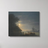 Ivan Konstantinovich Aivazovsky - Twee schepen op Canvas Afdruk (Voorkant)