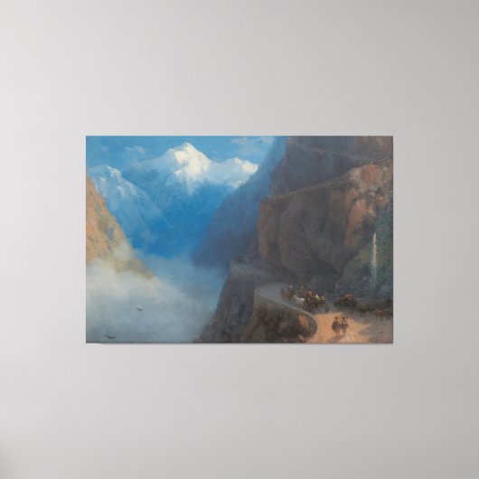Ivan Konstantinovich Aivazovsky - Van Mleta Canvas Afdruk (Voorkant)