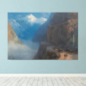 Ivan Konstantinovich Aivazovsky - Van Mleta Canvas Afdruk (Insitu (Houten vloer))
