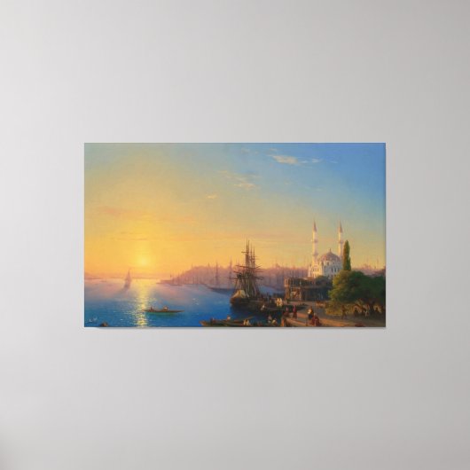 Ivan Konstantinovich Aivazovsky - View Of Constant Canvas Afdruk (Voorkant)