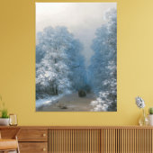 Ivan Konstantinovich Aivazovsky - Winter Landscape Canvas Afdruk (Insitu (Woonkamer))