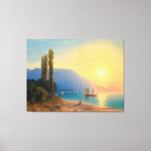 Ivan Konstantinovich Aivazovsky - Zonsondergang bo Canvas Afdruk (Voorkant)