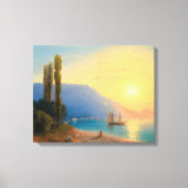 Ivan Konstantinovich Aivazovsky - Zonsondergang bo Canvas Afdruk (Voorkant)