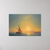 Ivan Konstantinovich Aivazovsky - Zonsondergang ov Canvas Afdruk (Voorkant)