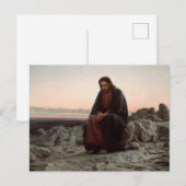 Ivan Kramskoy - Christus in de wilde natuur Briefkaart (Voorkant / Achterkant)