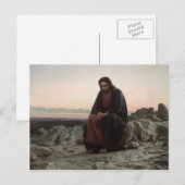 Ivan Kramskoy - Christus in de wilde natuur Briefkaart (Voorkant / Achterkant)
