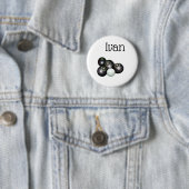 Ivan Name with Lawn Bowls Design, Badge Ronde Button 5,7 Cm (In situ)