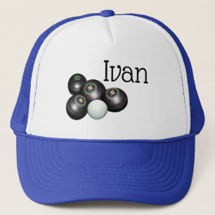 Ivan Name with Lawn Bowls Design, Truckers Pet