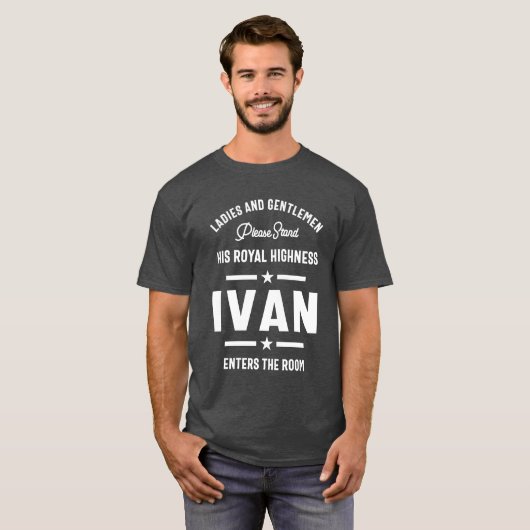 Ivan Personalized Name Birthday Gift T-shirt (Voorkant volledig)