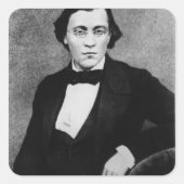 Ivan Sergeevich Turgenev Vierkante Sticker (Voorkant)