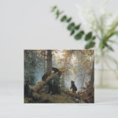 Ivan Shishkin Morning in een pijnbos Briefkaart (Staand voorkant)