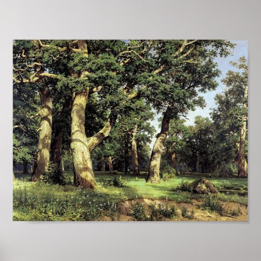 Ivan Shishkin- Oak Grove Poster (Voorkant)