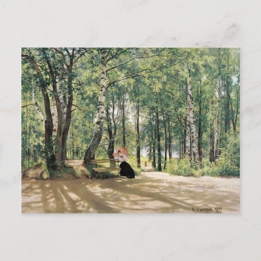 Ivan Shishkin- Op de zomervakantie Briefkaart (Voorkant)