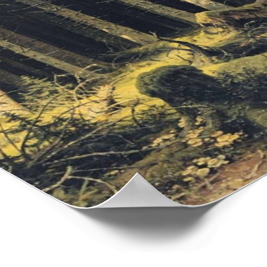 Ivan Shishkin- Wind Fallen Trees Poster (Hoek)