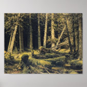 Ivan Shishkin- Wind Fallen Trees Poster (Voorkant)