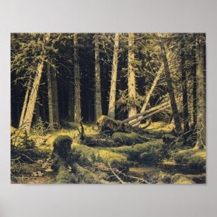 Ivan Shishkin- Wind Fallen Trees Poster