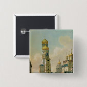 Ivan the Great Bell Tower in Moskou Vierkante Button 5,1 Cm (Voorkant /achterkant)