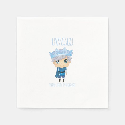 Ivan the ice prince paper napkins servet (Voorkant)