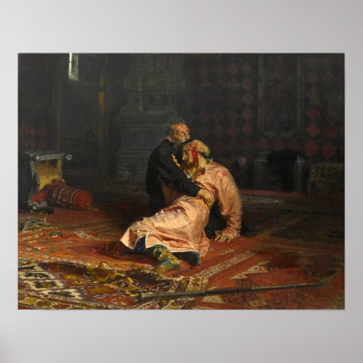 Ivan the Terrible and His Son Ivan Poster (Voorkant)