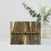 Ivan Toergenjev Inspirerend citaat "Klaar" Briefkaart (Staand voorkant)