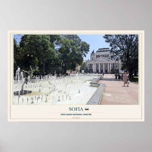 Ivan Vazov Theater in Sofia Poster (Voorkant)