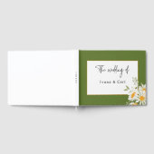 IVANA Elegant Geel & Wit Bloem Bruiloft Gastenboek (Volledig)