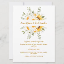 IVANA Elegant Geel & Wit Bloem Bruiloft