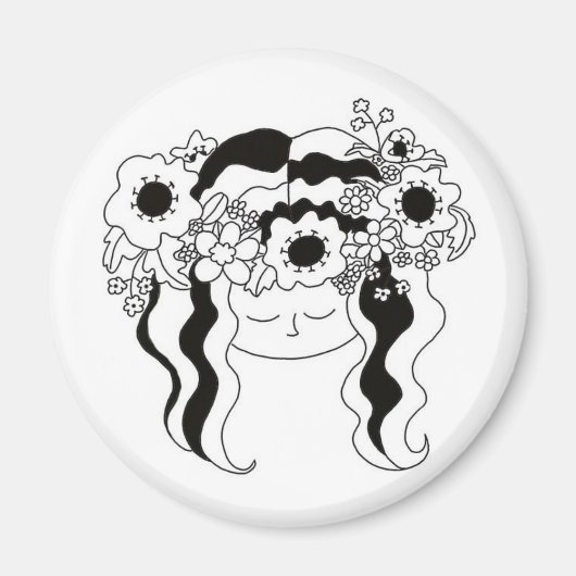 Ivana Kupala Ukraine Folk Art Magneet (Voorkant)