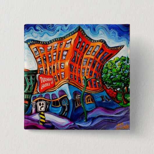 Ivanhoe-Button Vierkante Button 5,1 Cm (Voorkant)