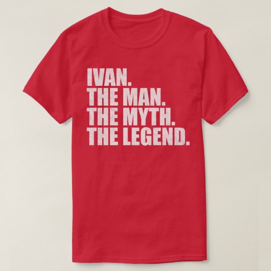 IvanIvan Naam Ivan voornaam T-shirt (Design voorkant)