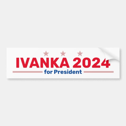 Ivanka 2024 bumpersticker (Voorkant)