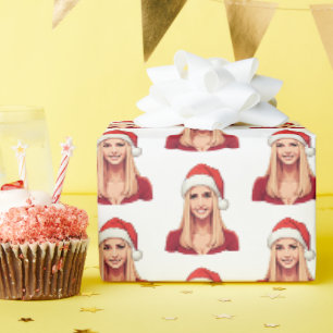 Ivanka Trump met kerstman Pet vrolijk kerstfeest Cadeaupapier