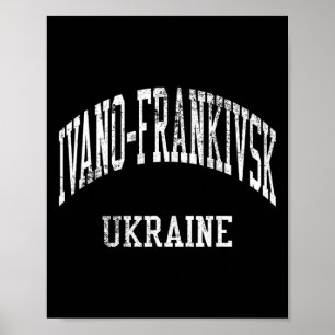 Ivano-Frankivsk Oekraine Retro 70s Collegesport S Poster