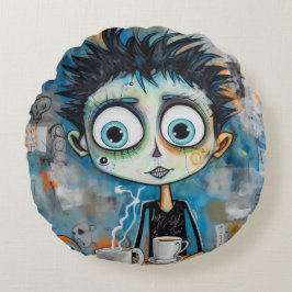 Ivanovix Inkwell Rond Kussen