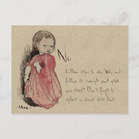 Ivar Arosenius Lillan zegt nr. CC0238 Briefkaart (Voorkant)