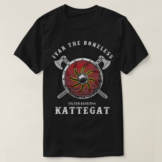 Ivar het Boneless Kattegat Viking Shield T-shirt (Design voorkant)