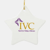 IVC kerstversiering Keramisch Ornament (Voorkant)
