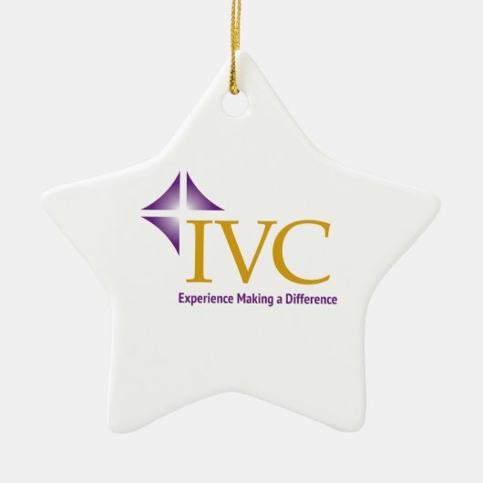 IVC kerstversiering Keramisch Ornament (Voorkant)