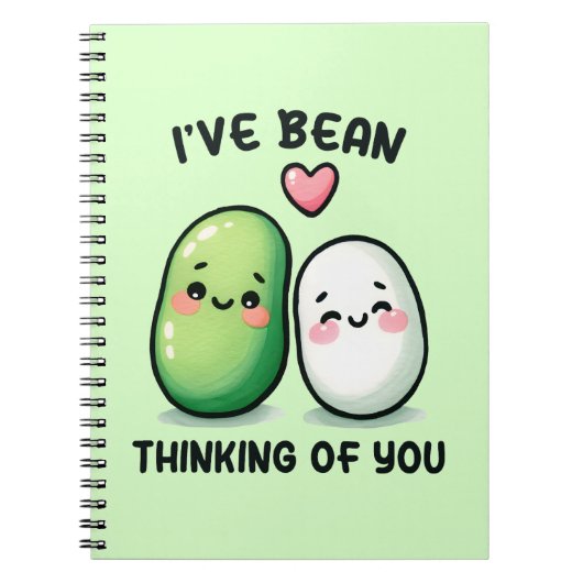 I've Bean Thinking of You Cute Kawaii Notitieboek (Voorkant)