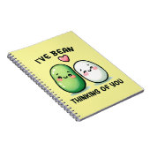 I've Bean Thinking of You Cute Kawaii Notitieboek (Rechterzijde)