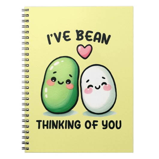 I've Bean Thinking of You Cute Kawaii Notitieboek (Voorkant)