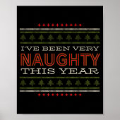 Ive Been Very Naughty This Year Christmas Humor  Poster (Voorkant)